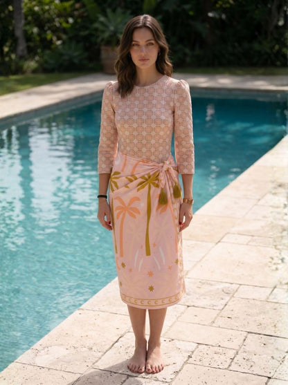 Palm Beach Rashguard and Pareo Modest Swim Set